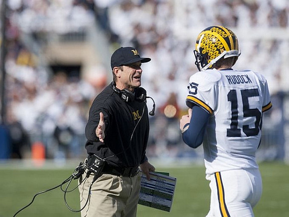 Jim Harbaugh and Jake Rudock (15)