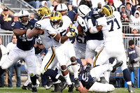 Mason Cole (52), Jabrill Peppers (5), Graham Glasgow (61), and Ben Braden (71)