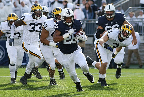 Maurice Hurst (73), Taco Charlton (33), Chris Wormley (43), and Desmond Morgan (3)