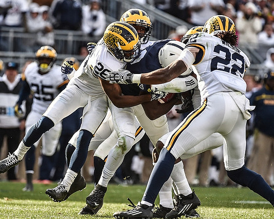 Dymonte Thomas (25), Jourdan Lewis (26), and Jarrod Wilson (22)