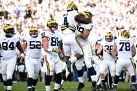A.J. Williams (84), Mason Cole (52), Jake Butt (88), De'Veon Smith (4), Sione Houma (39), Joe Kerridge (36), and Erik Magnuson (78)