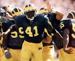 Grady Brooks (59), Tommy Hendricks (41), and Dhani Jones (55)