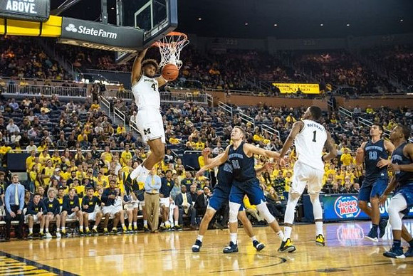 Isaiah Livers (4) and Charles Matthews (1)
