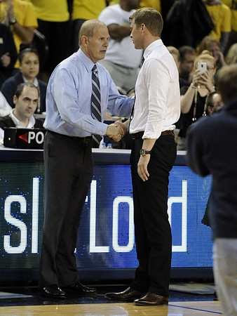 John Beilein and Le Moyne Head Coach Patrick Beilein