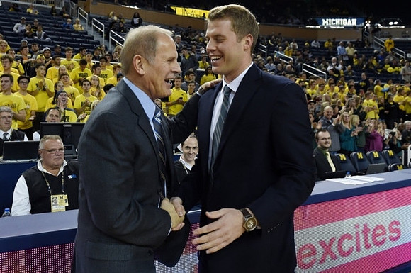 John Beilein and Le Moyne Head Coach Patrick Beilein
