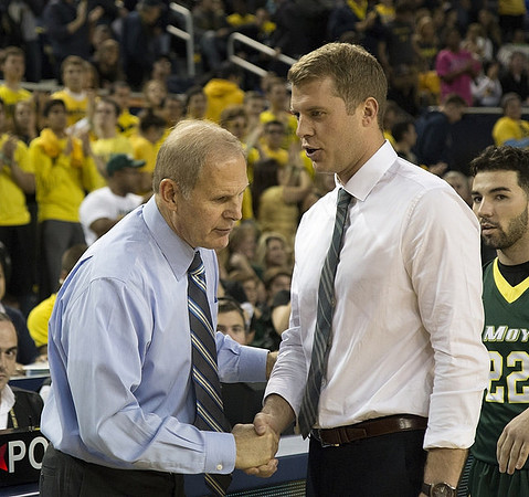 John Beilein and Le Moyne Head Coach Patrick Beilein