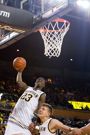 Caris LeVert (23) and Moritz Wagner (13)