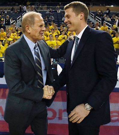 John Beilein and Le Moyne Head Coach Patrick Beilein