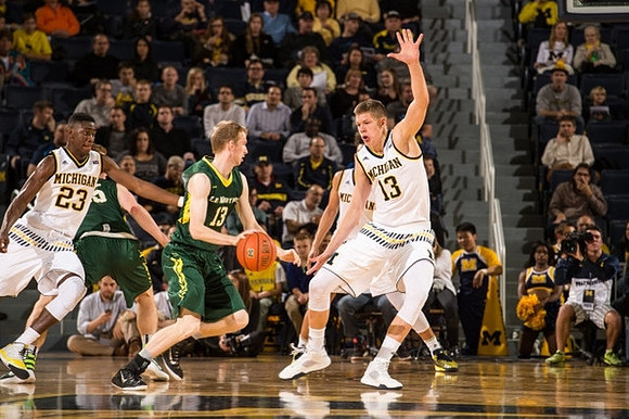 Caris LeVert (23) and Moritz Wagner (13)