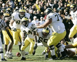 Jerome Jackson, Tyler Ecker, Leo Henige, Adam Stenavich, and Chad Henne