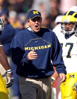 Lloyd Carr and Brandon Harrison