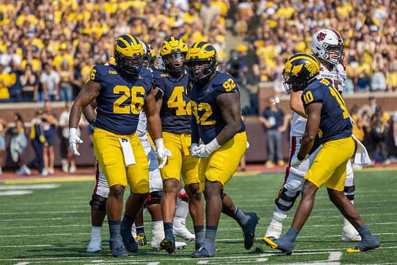 Rayshaun Benny (26), TJ Guy (42), Ike Iwunnah (92), and Zeke Berry (10)