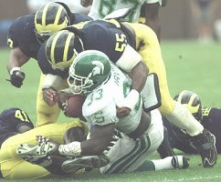 Sam Sword (93), Dhani Jones (55), and Tommy Hendricks (41)