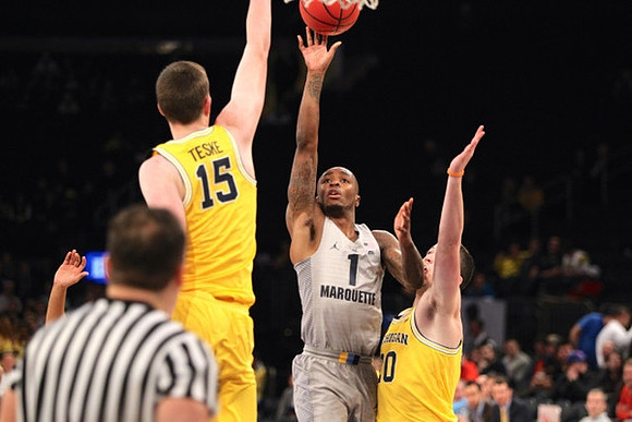 Jon Teske (15) and Sean Lonergan (20)