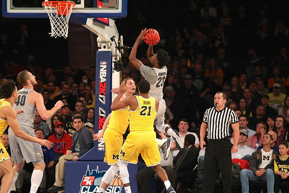Mark Donnal (34) and Zak Irvin (21)