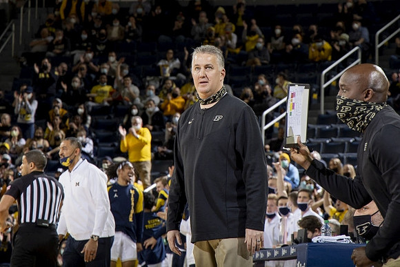 Juwan Howard and Purdue Head Coach Matt Painter