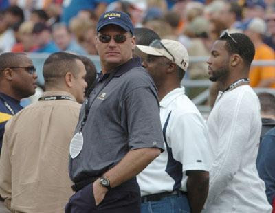 Rich Rodriguez and Braylon Edwards
