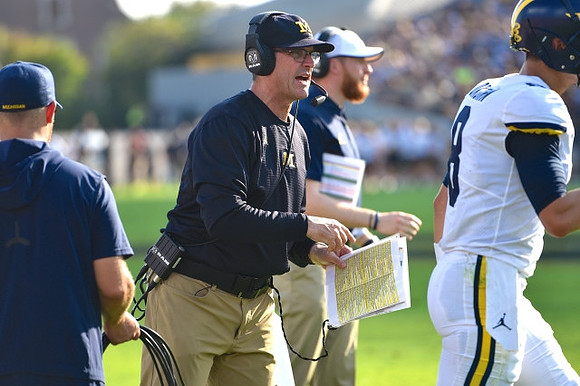 Jim Harbaugh, Jay Harbaugh, and John O'Korn (8)