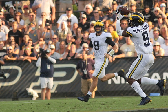 John O'Korn (8) and Donovan Peoples-Jones (9)