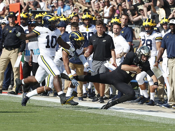 Devin Bush (10) and Tyree Kinnel (23)