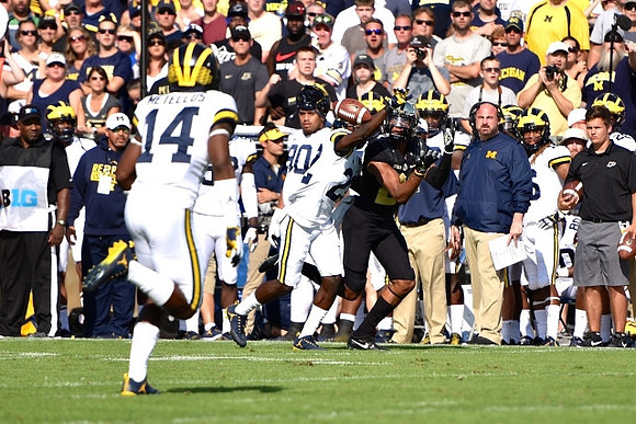 Josh Metellus (14) and David Long (22)