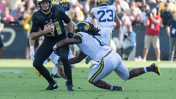 Devin Bush (10) and Tyree Kinnel (23)