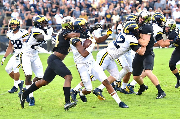 Brandon Watson (28), Brad Hawkins (20), Kekoa Crawford (1), Ben Mason (42), and Henry Poggi (19)