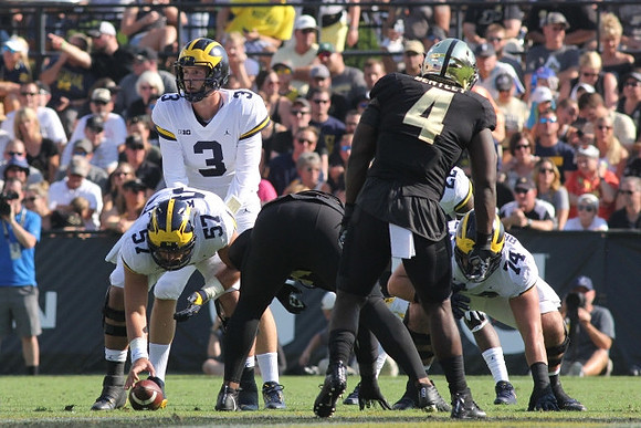 Patrick Kugler (57), Wilton Speight (3), and Ben Bredeson (74)