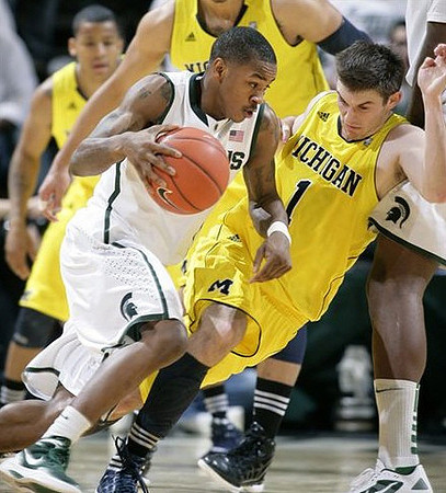 Trey Burke (3) and Stu Douglass (1)