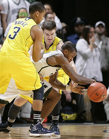 Trey Burke (3) and Stu Douglass (1)