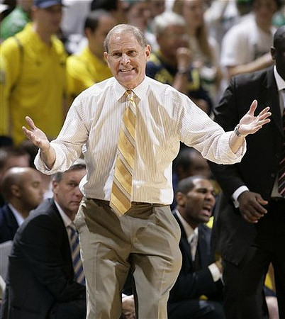 John Beilein, Jeff Meyer, C.J. Lee, LaVall Jordan, and Bacari Alexander