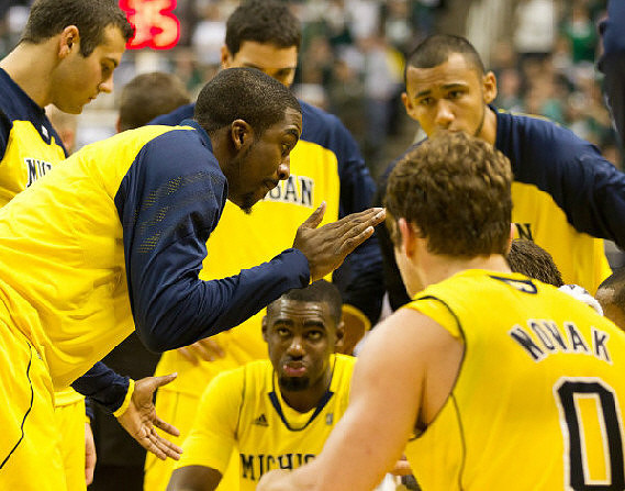 Josh Bartelstein (20), Corey Person (32), Colton Christian (45), Tim Hardaway Jr. (10),  Zack Novak (0), and Jon Horford (15)