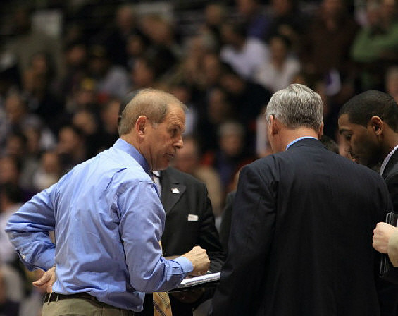John Beilein, Jeff Meyer, Bacari Alexander, and LaVall Jordan
