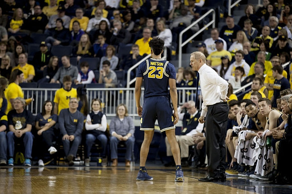 Ibi Watson (23) and John Beilein