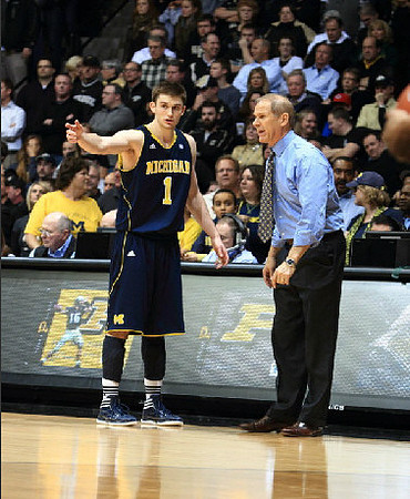 Stu Douglass (1) and John Beilein