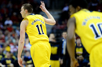 Nik Stauskas (11) and Derrick Walton Jr. (10)
