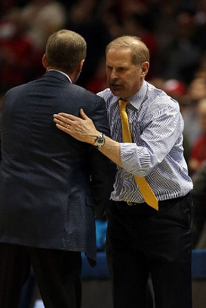 Texas Head Coach Rich Barnes and John Beilein