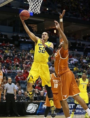 Jordan Morgan (52) and Glenn Robinson III (1)