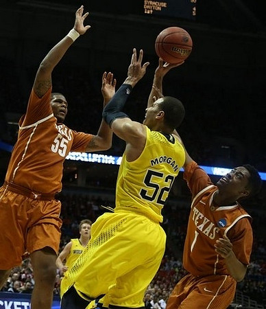 Jordan Morgan (52) and Spike Albrecht (2)