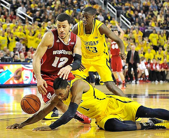 Caris LeVert (23) and Glenn Robinson III (1)