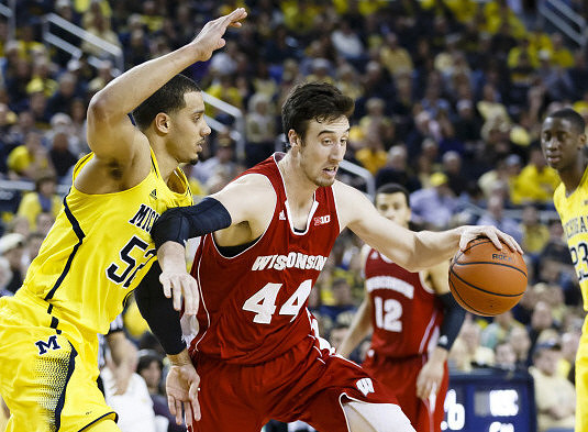 Jordan Morgan (52) and Caris LeVert (23)