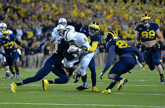 Frank Clark (57), Blake Countess (2), Raymon Taylor (6), Jourdan Lewis (26), and Matthew Godin (99)