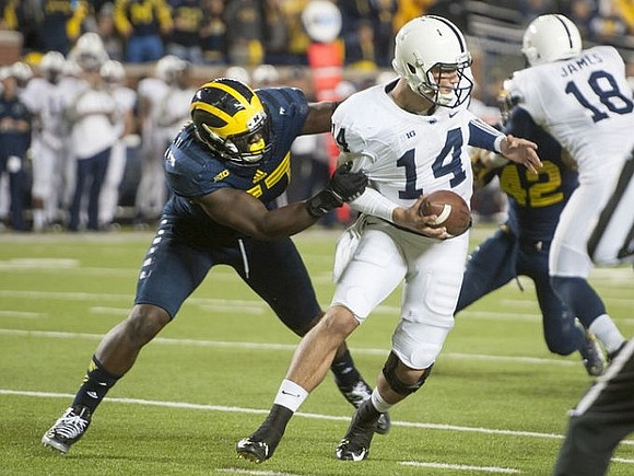 Frank Clark (57) and Ben Gedeon (42)