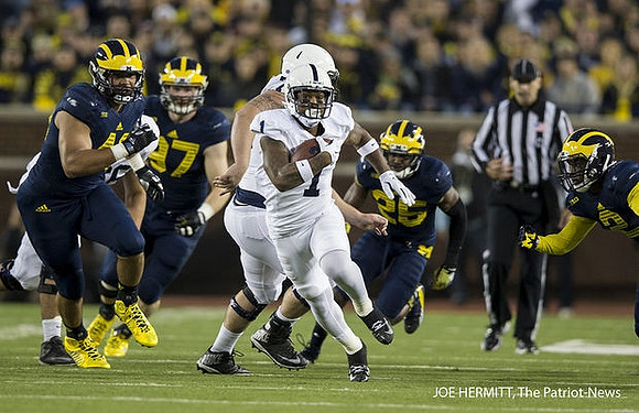 Chris Wormley (43), Brennen Beyer (97), Dymonte Thomas (25), and Blake Countess (2)