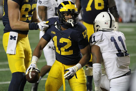 Zach Gentry (83), Chris Evans (12), and Juwann Bushell-Beatty (76)