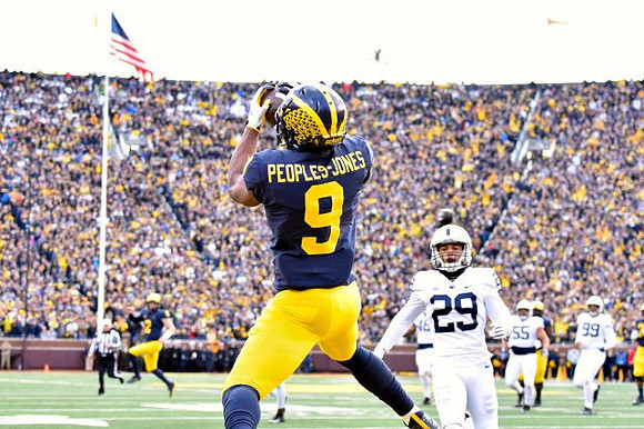 Shea Patterson (2) and Donovan Peoples-Jones (9)