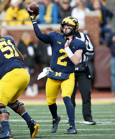 Cesar Ruiz (51) and Shea Patterson (2)