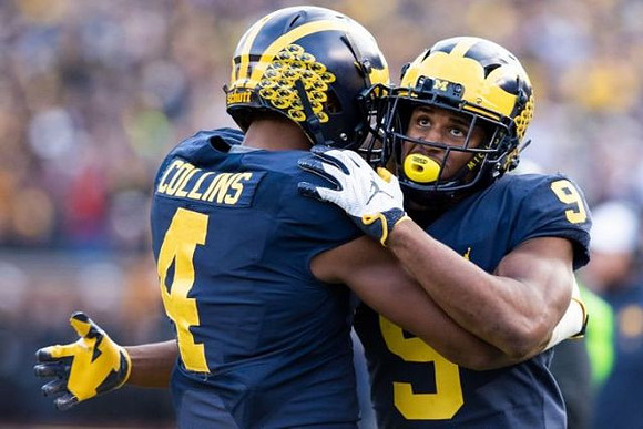 Nico Collins (4) and Donovan Peoples-Jones (9)
