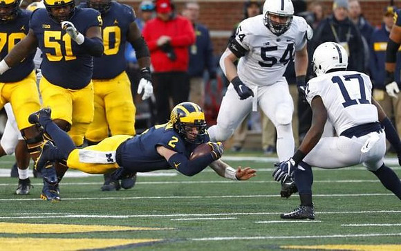 Juwann Bushell-Beatty (76), Cesar Ruiz (51), Michael Onwenu (50), and Shea Patterson (2)