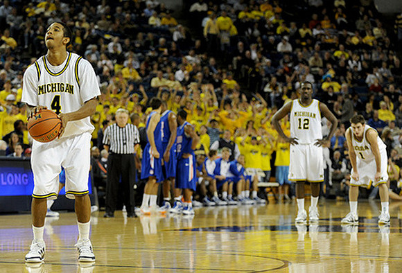 Darius Morris (4), Anthony Wright (12), and Stu Douglass (1)
